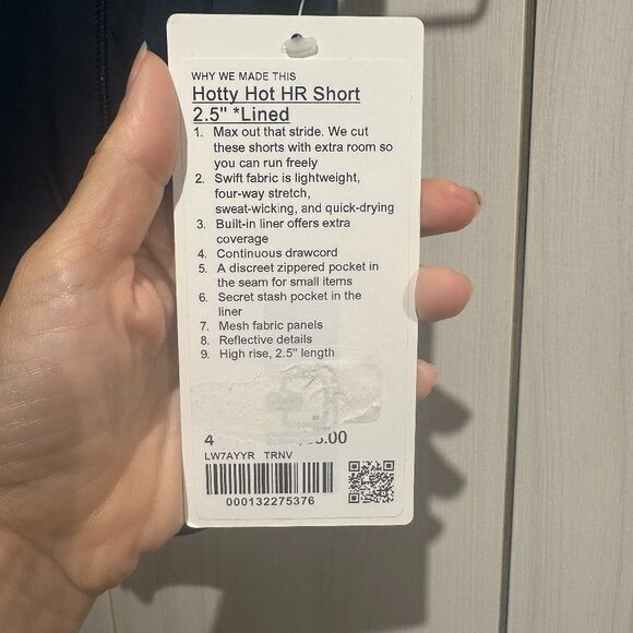 BNWT Lululemon Hotty Hot HR Shorts True Navy 4 - Picture 3 of 4